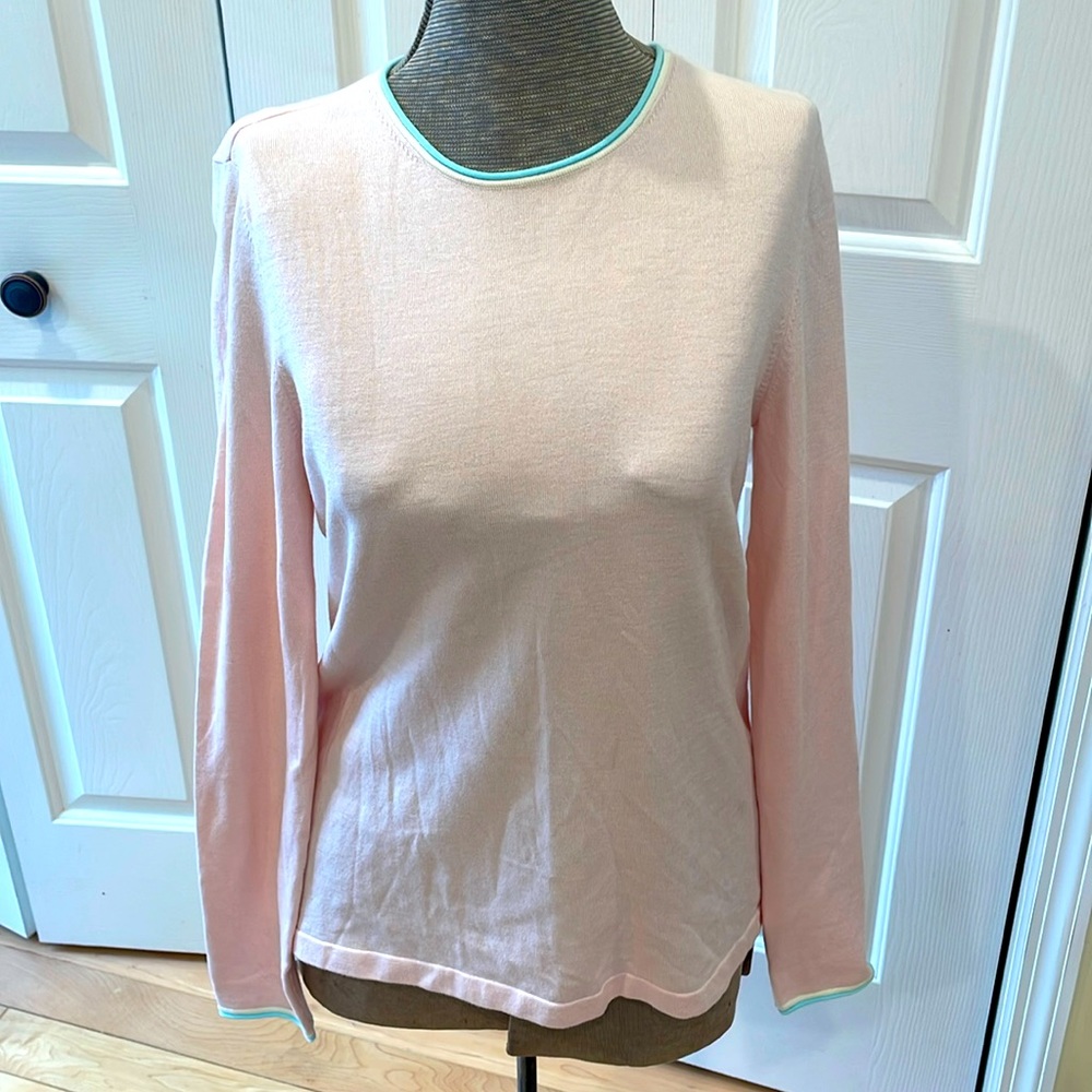 J. McLaughlin Pink Crew Neck Sweater